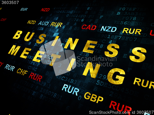 Image of Business concept: Business Meeting on Digital background