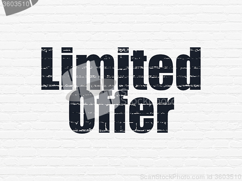 Image of Business concept: Limited Offer on wall background