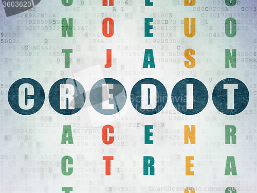 Image of Business concept: Credit in Crossword Puzzle