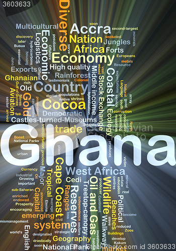 Image of Ghana background concept glowing
