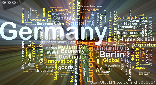 Image of Germany background concept glowing