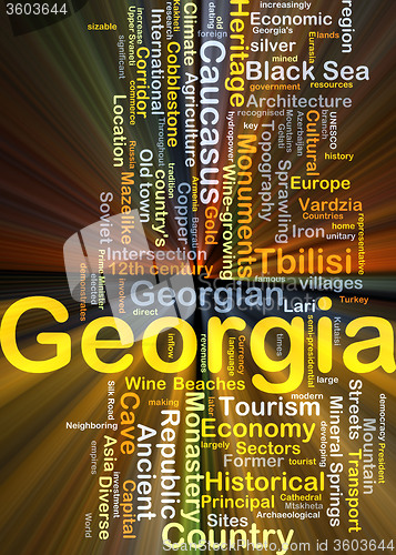 Image of Georgia background concept glowing