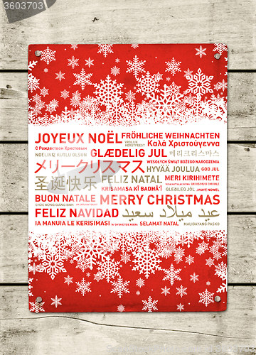 Image of Merry christmas poster from the world