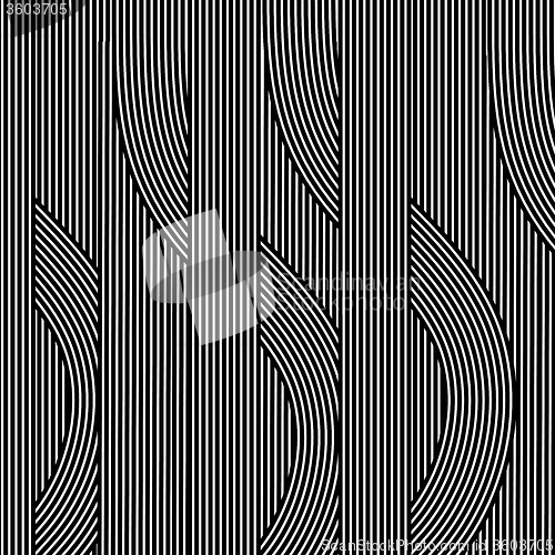 Image of Line Black White Retro Background