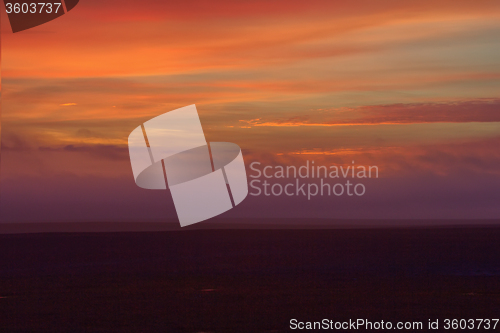 Image of  polar night in the Arctic 