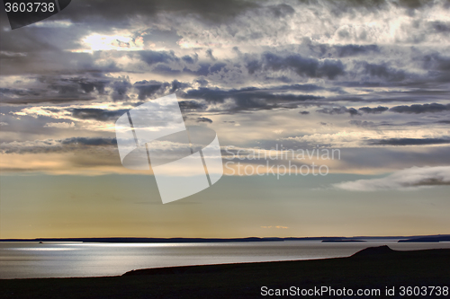 Image of view of nuclear-povered site on Novaya Zemlya. Russian Arctic