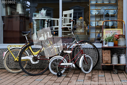 Image of The old bikes.