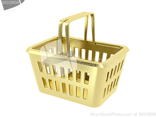 Image of Gold shopping basket