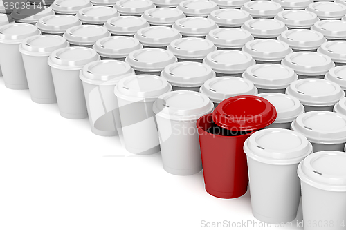 Image of Red coffee cup