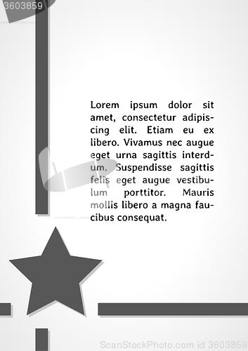 Image of star symbol dark infographics