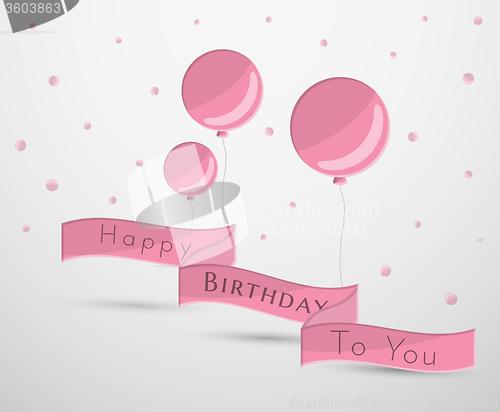 Image of balloons and confetti