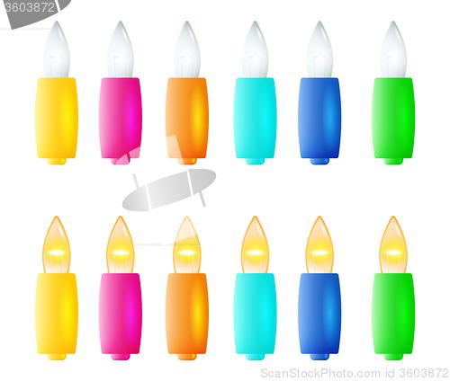 Image of christmas color lights