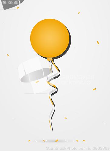 Image of balloon with confetti