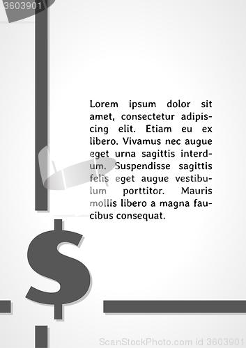 Image of dollar symbol dark infographics