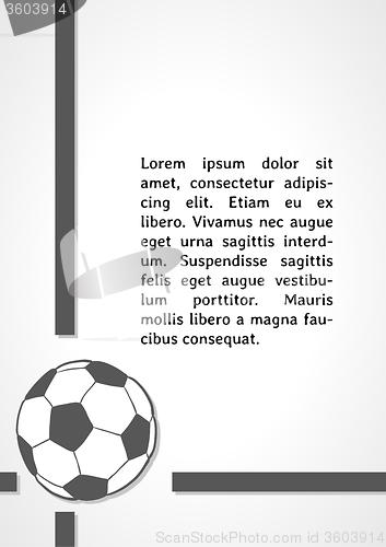 Image of football symbol dark infographics