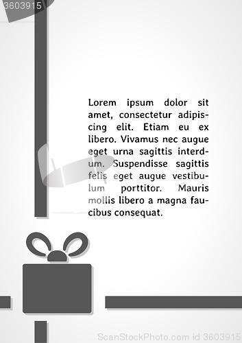 Image of present dark infographics