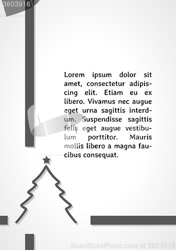 Image of christmas tree dark infographics