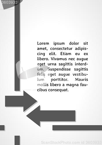 Image of two arrows symbol dark infographics