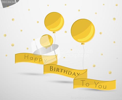 Image of balloons and confetti