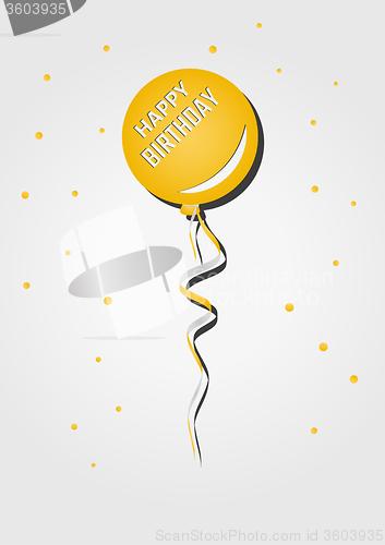 Image of balloon with birthday wish