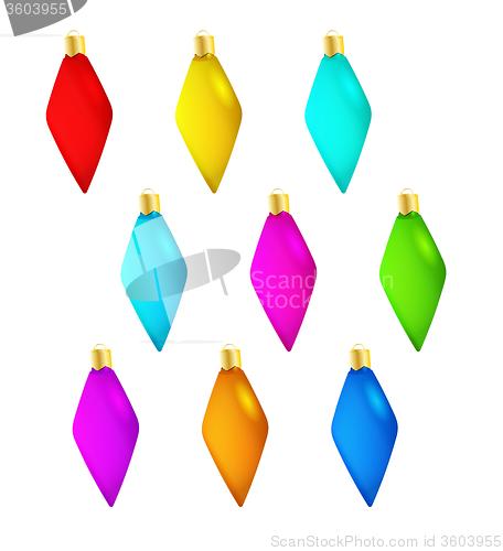 Image of spiked nine christmas balls