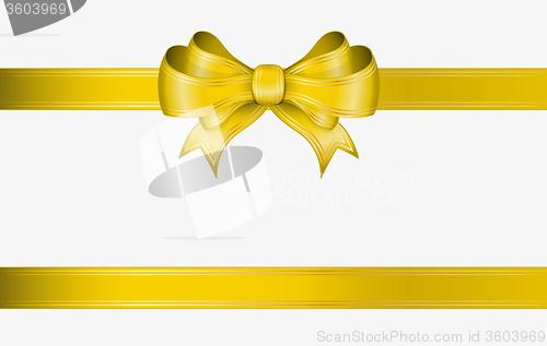 Image of yellow ribbon and bow