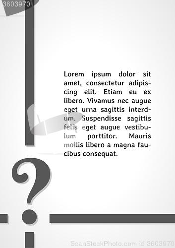 Image of question mark symbol dark infographics