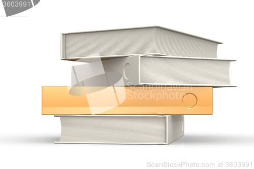 Image of Stack of books isolated