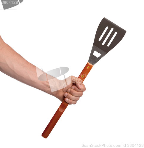 Image of Barbecue spatula isolated on white background