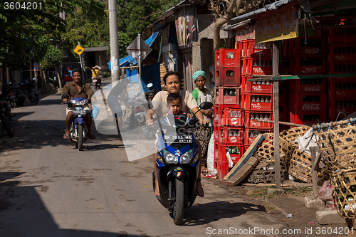 Image of Hindu at the traditional street market, Bali