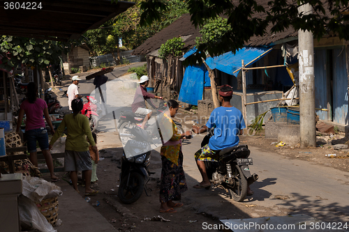 Image of Hindu at the traditional street market, Bali