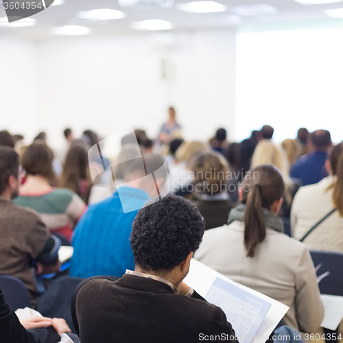 Image of Audience in the lecture hall.