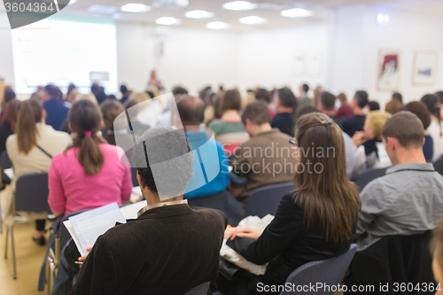 Image of Audience in the lecture hall.