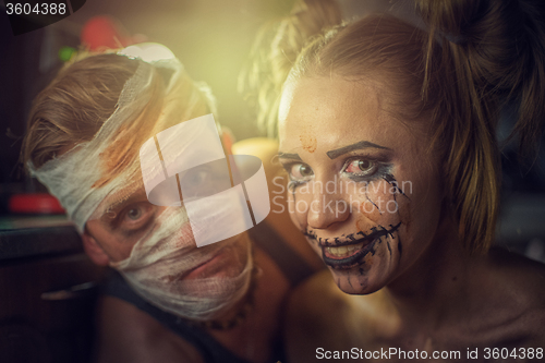 Image of Horrible girl and man
