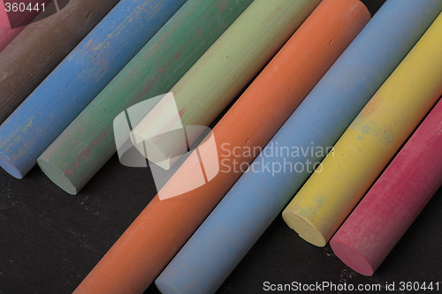 Image of Colorful chalk