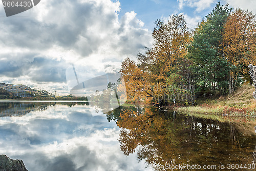 Image of Autumn by the lake