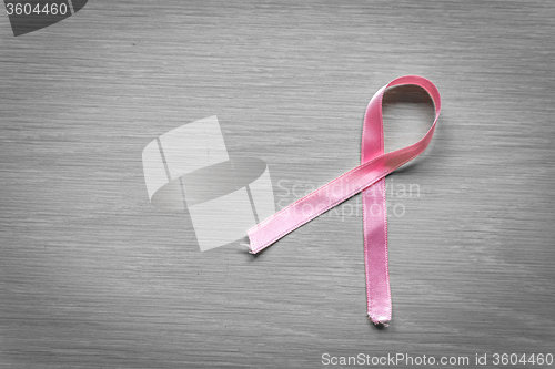 Image of Breast cancer ribbon in pink