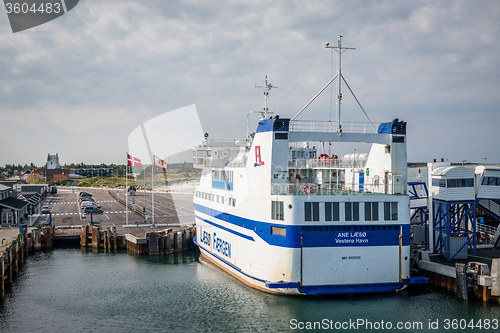 Image of Ferry in Læsø harbor in Denmark