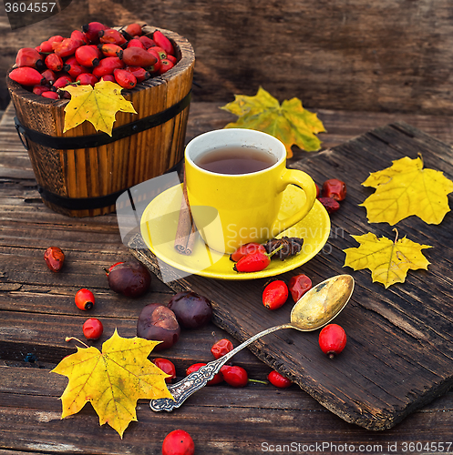 Image of Autumn rose hips tea