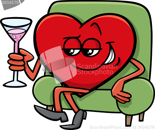 Image of valentine heart cartoon character