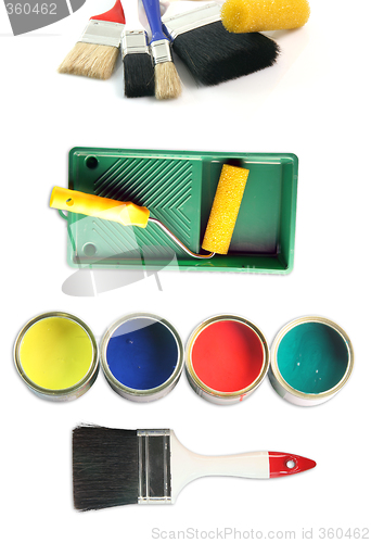 Image of painter tools