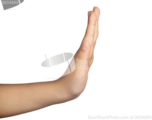 Image of Hand gesture - Stop