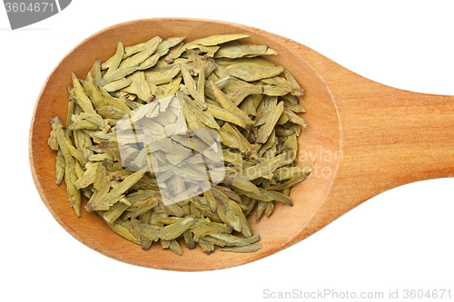 Image of Chinese tea - Longjing tea leaves