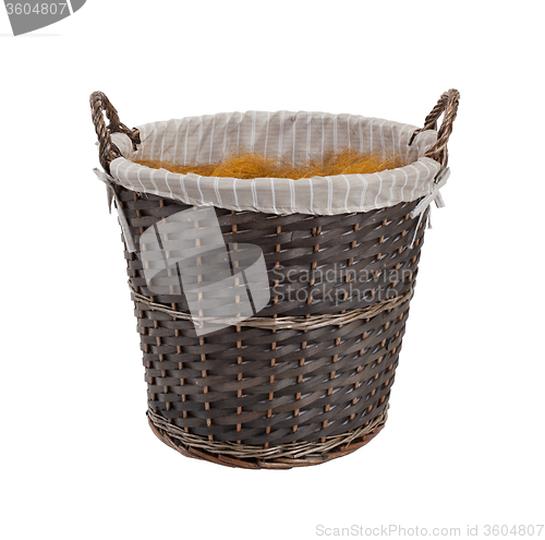 Image of Dark rattan basket 