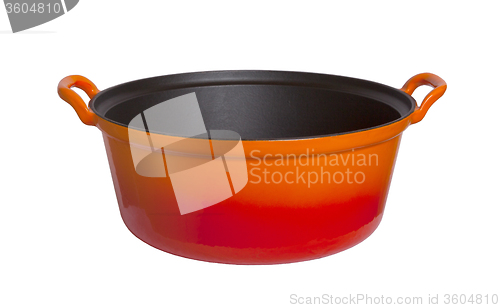 Image of Old cooking pot isolated