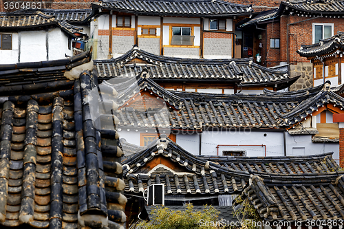 Image of Korean traditional house building 