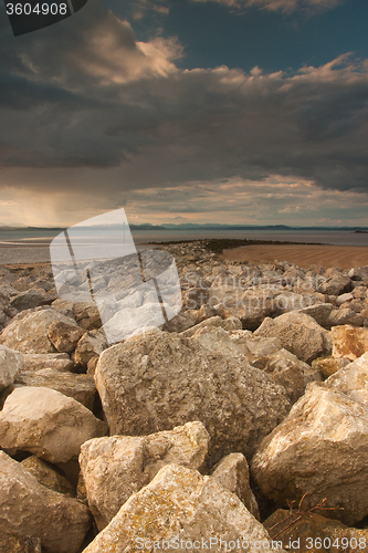 Image of Breakwater on the beach in Morecambe