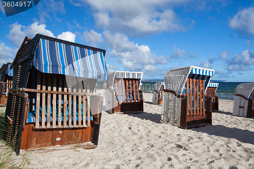 Image of Sunrise  on the beach in Binz, Ruegen Island