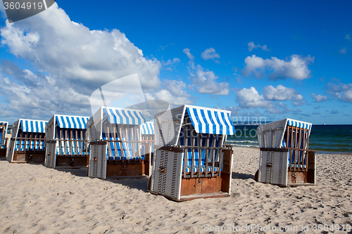 Image of Sunrise  on the beach in Binz, Ruegen Island