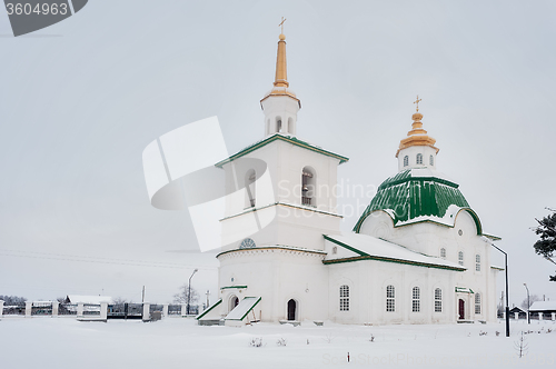 Image of Old church in Preobrazhenka. Russia